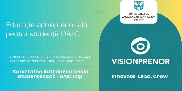 Comunicat de presă „VisionPrenor – Drumul către Antreprenoriat”